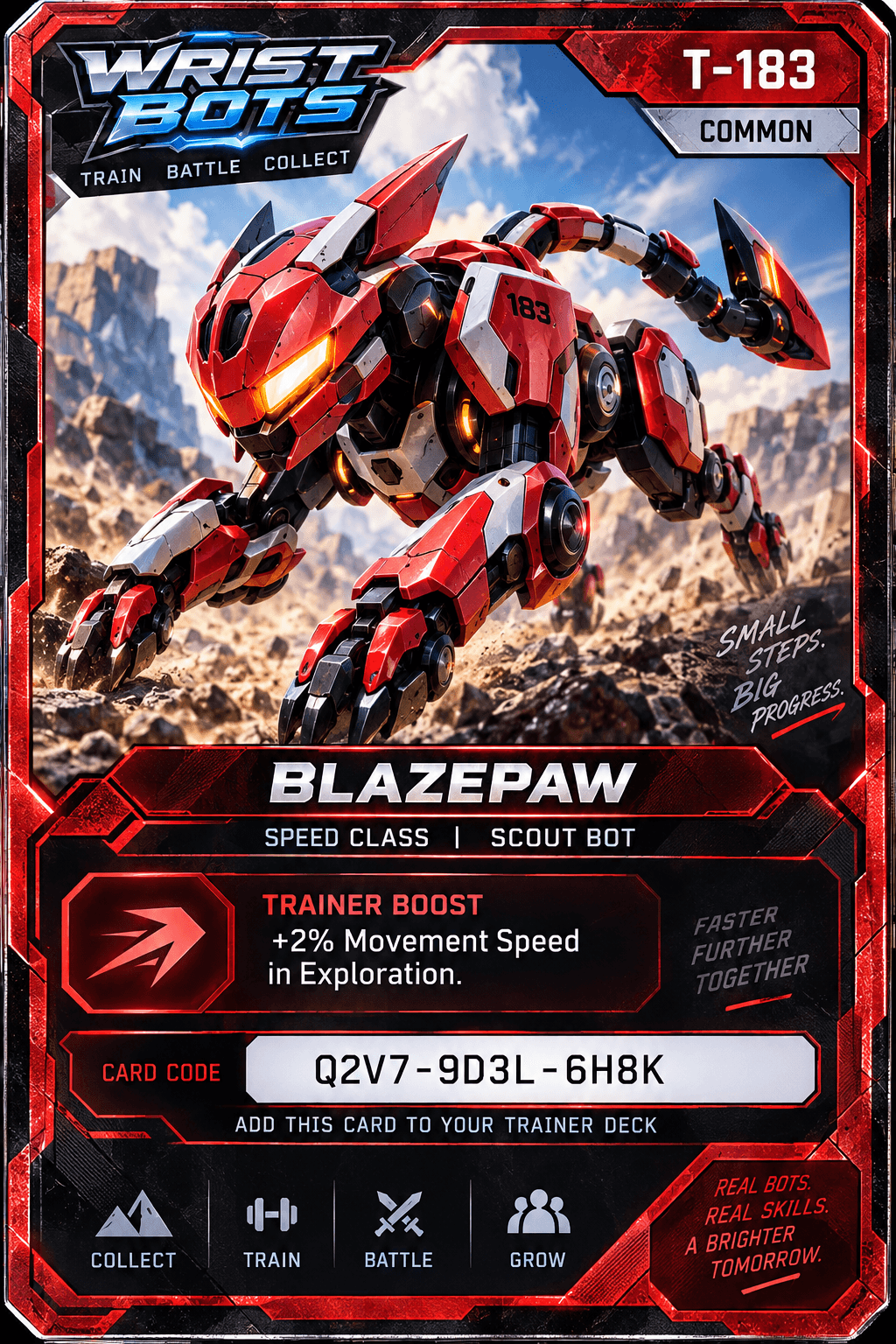 Blazepaw Common Trainer Card