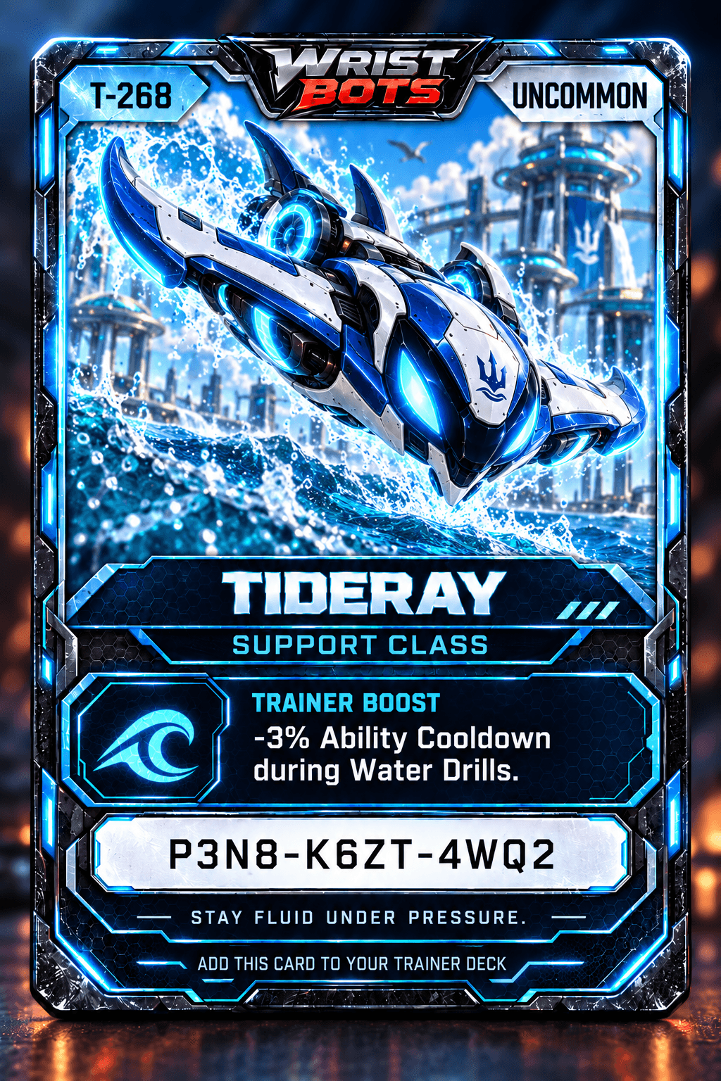 Tideray Uncommon Trainer Card